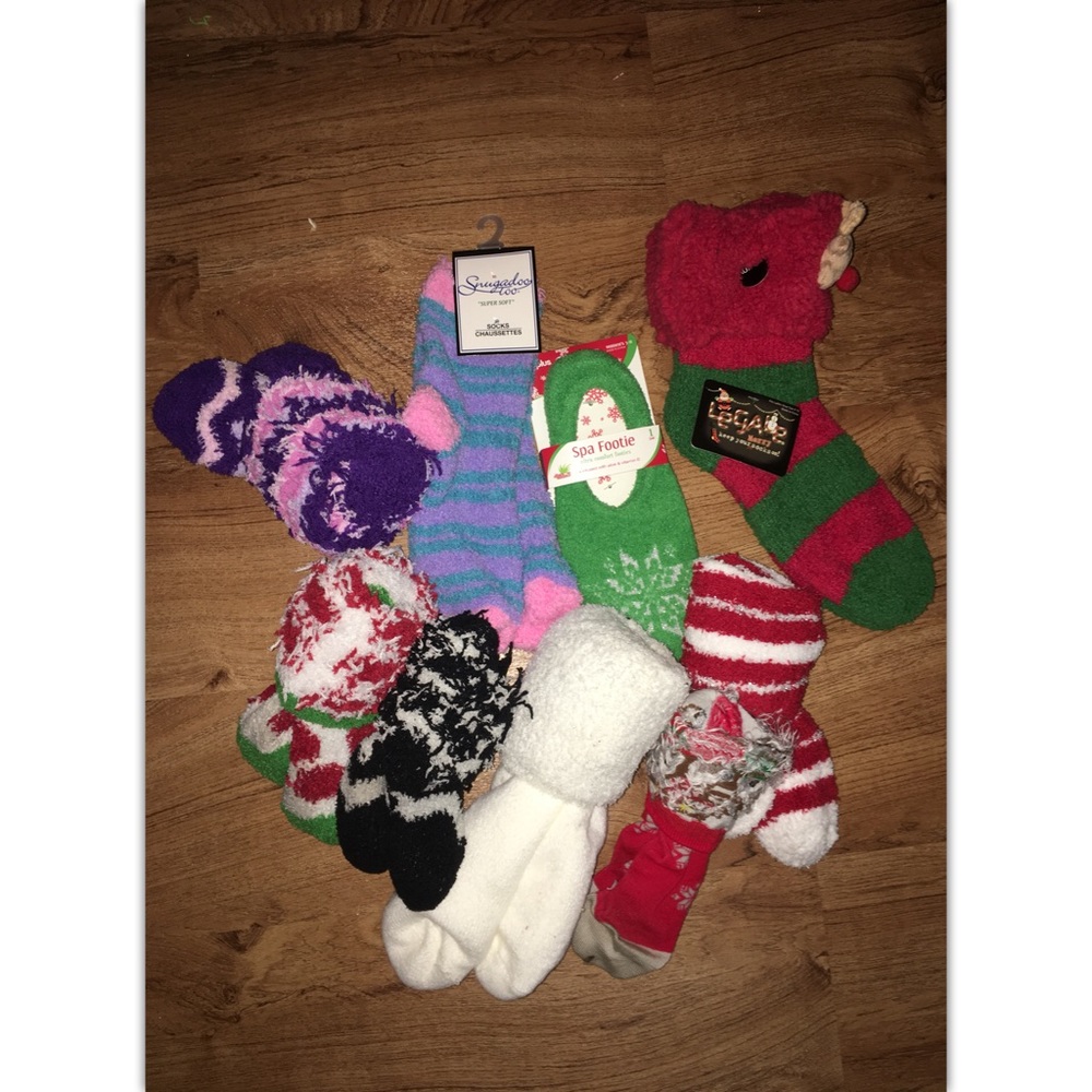 Fuzzy socks.